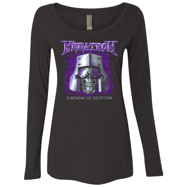 T-Shirts Vintage Black / Small Megatron Women's Triblend Long Sleeve Shirt