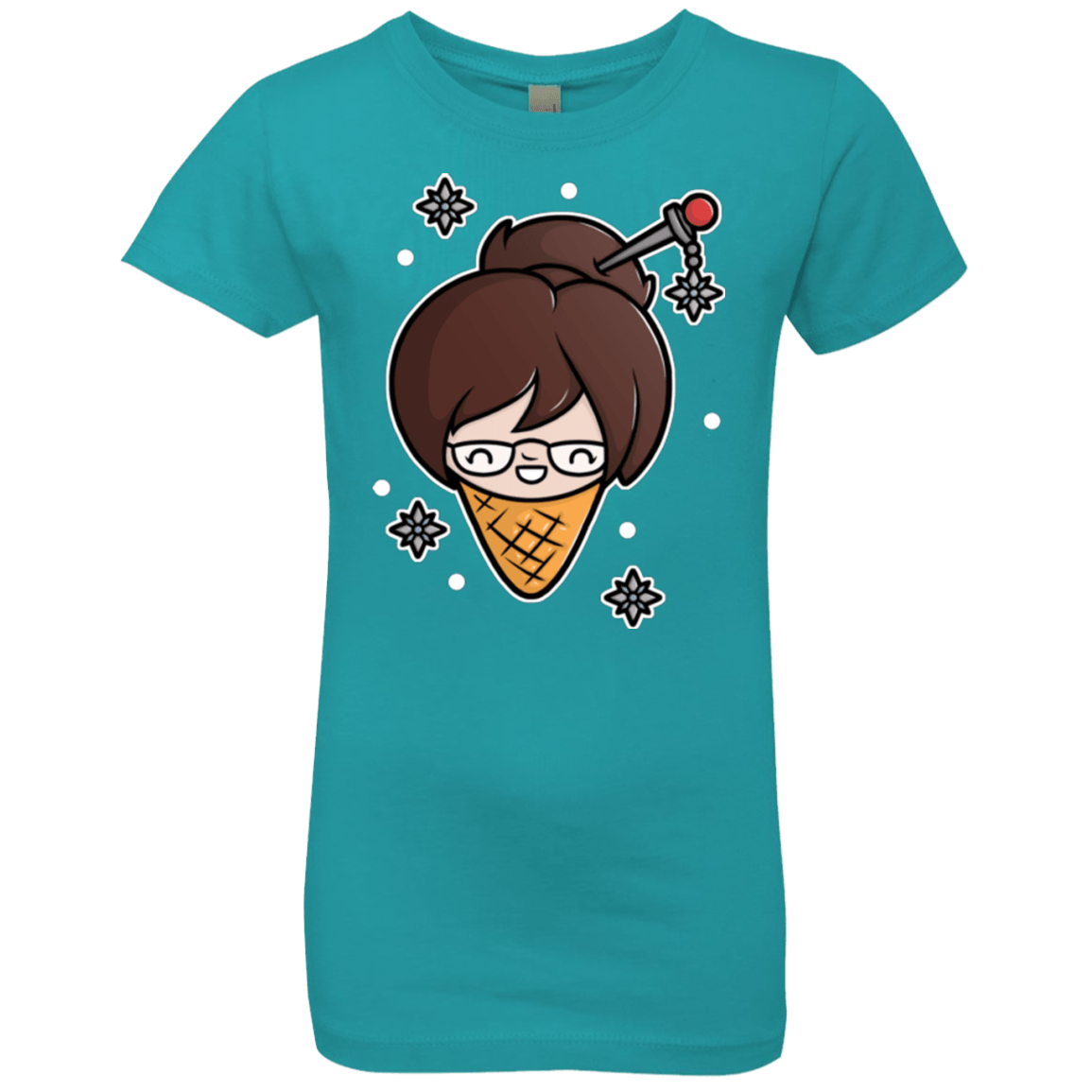 T-Shirts Tahiti Blue / YXS Mei Cone Girls Premium T-Shirt
