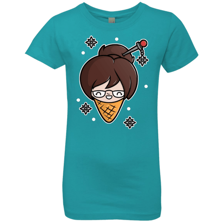 T-Shirts Tahiti Blue / YXS Mei Cone Girls Premium T-Shirt