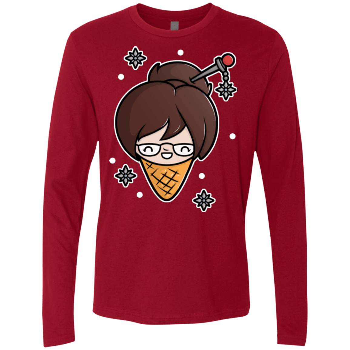 T-Shirts Cardinal / Small Mei Cone Men's Premium Long Sleeve