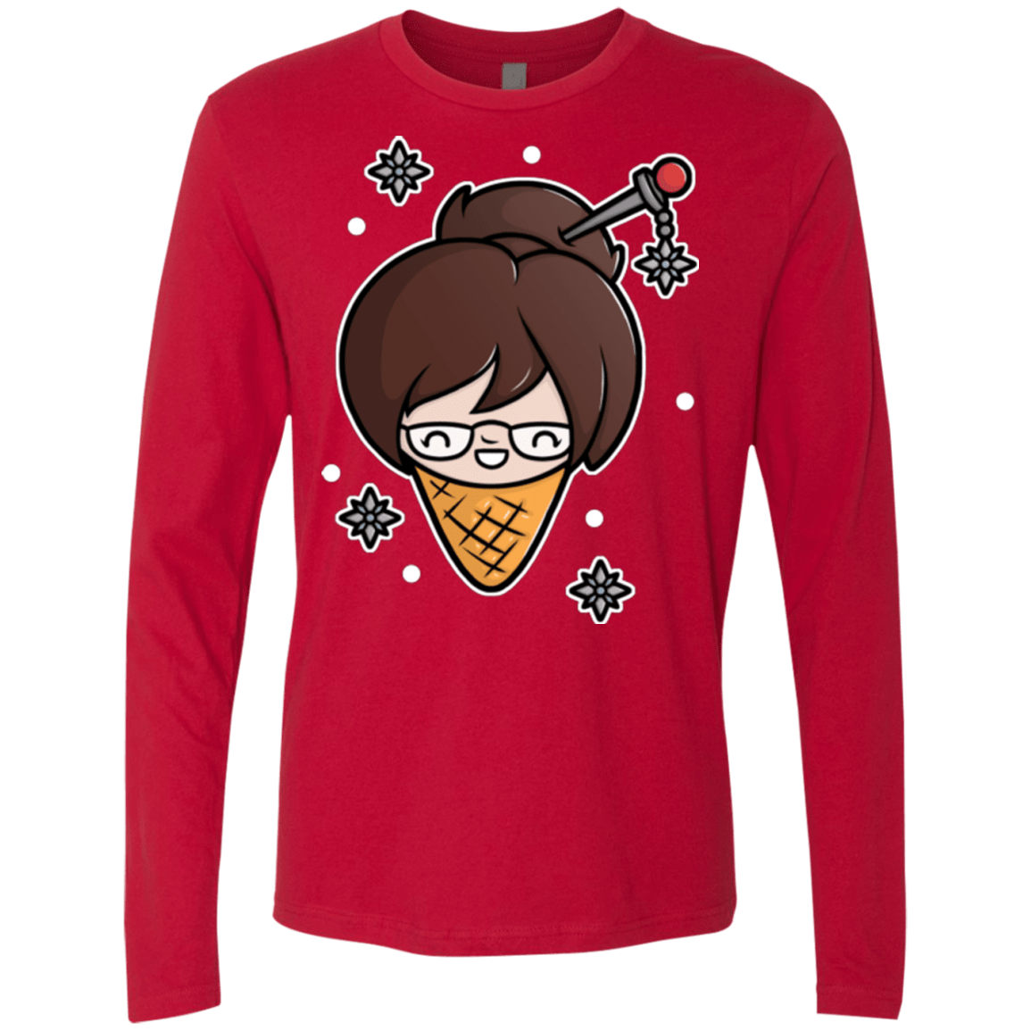 T-Shirts Red / Small Mei Cone Men's Premium Long Sleeve