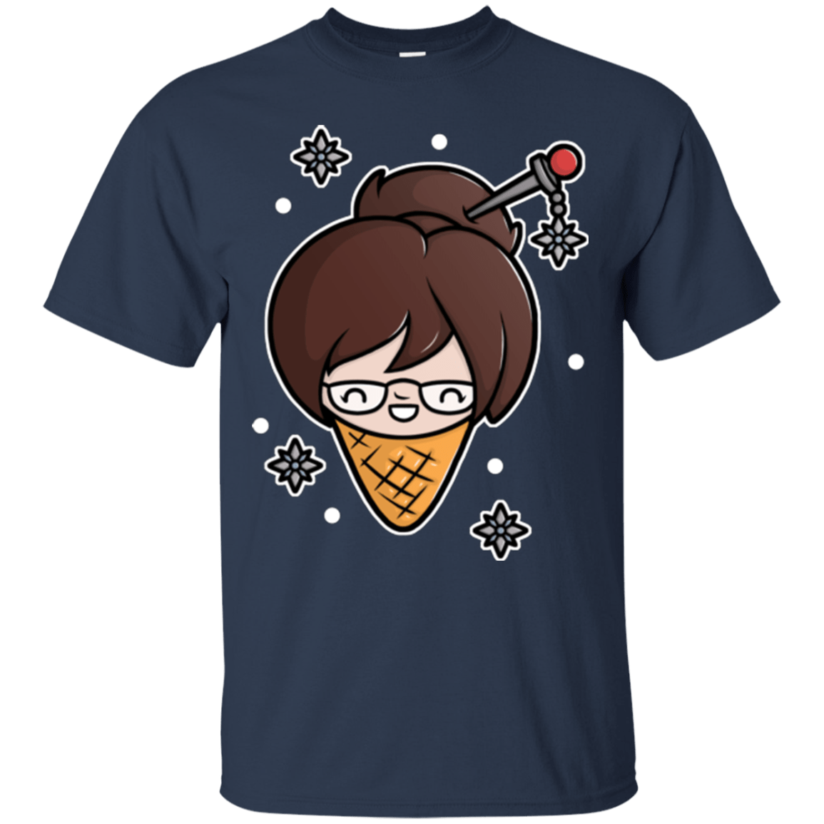T-Shirts Navy / Small Mei Cone T-Shirt