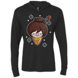 T-Shirts Vintage Black / X-Small Mei Cone Triblend Long Sleeve Hoodie Tee
