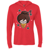 T-Shirts Vintage Red / X-Small Mei Cone Triblend Long Sleeve Hoodie Tee