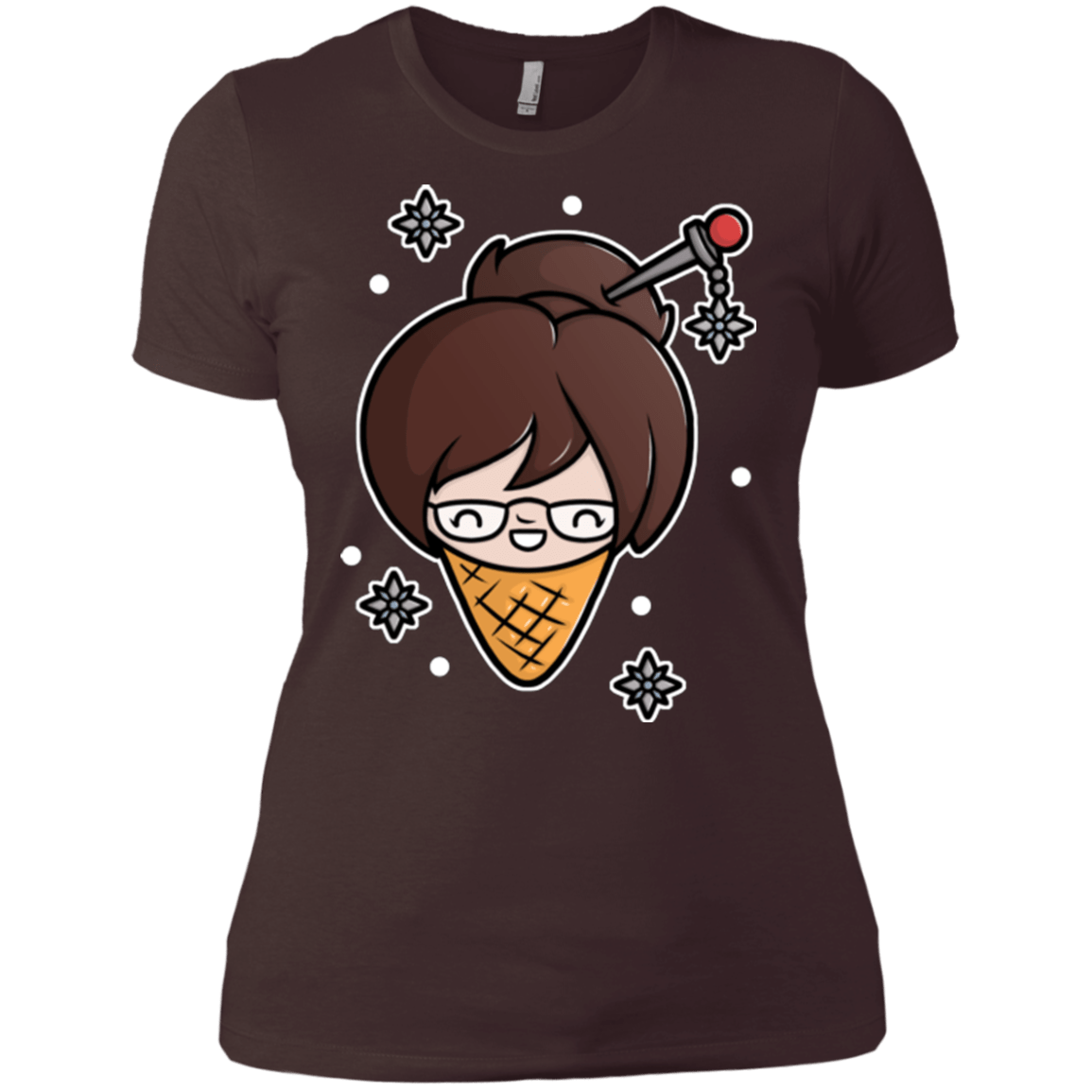 T-Shirts Dark Chocolate / X-Small Mei Cone Women's Premium T-Shirt