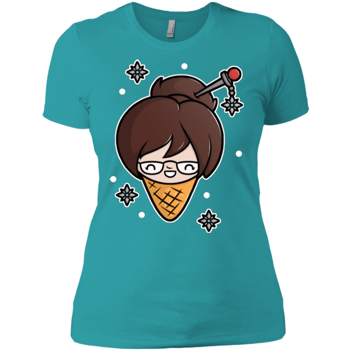 T-Shirts Tahiti Blue / X-Small Mei Cone Women's Premium T-Shirt