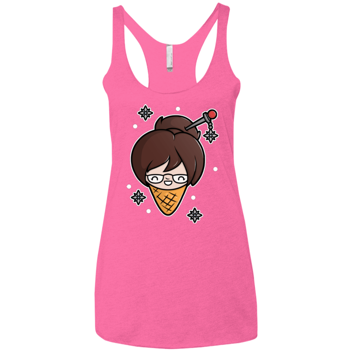 T-Shirts Vintage Pink / X-Small Mei Cone Women's Triblend Racerback Tank