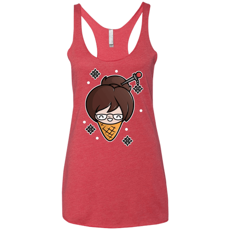 T-Shirts Vintage Red / X-Small Mei Cone Women's Triblend Racerback Tank