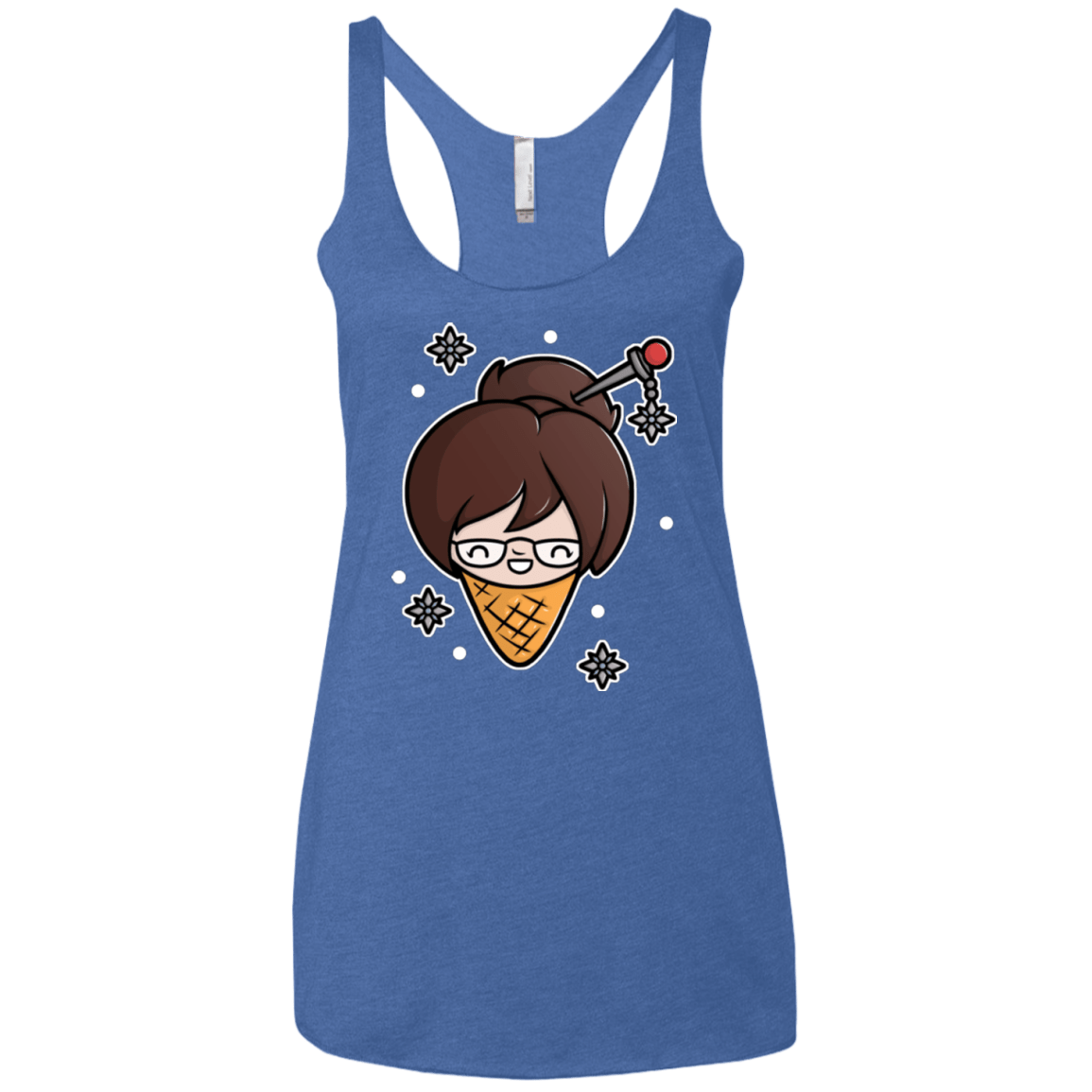 T-Shirts Vintage Royal / X-Small Mei Cone Women's Triblend Racerback Tank