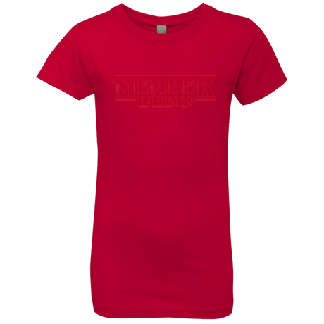 T-Shirts Red / YXS Member When Girls Premium T-Shirt