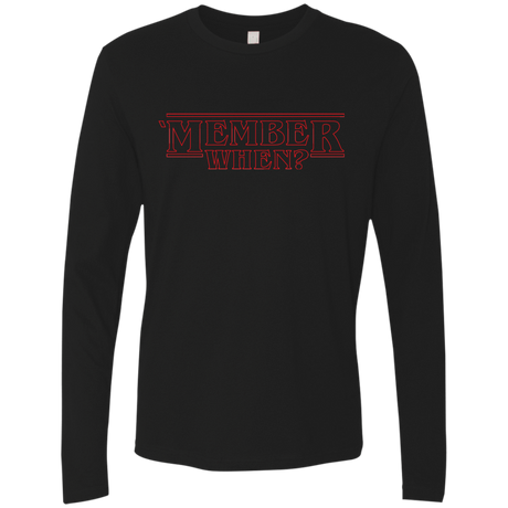 T-Shirts Black / Small Member When Men's Premium Long Sleeve