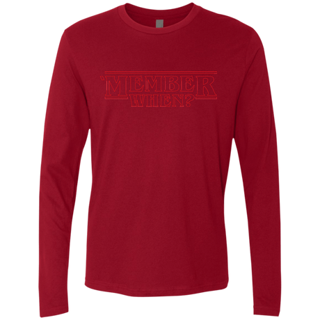 T-Shirts Cardinal / Small Member When Men's Premium Long Sleeve
