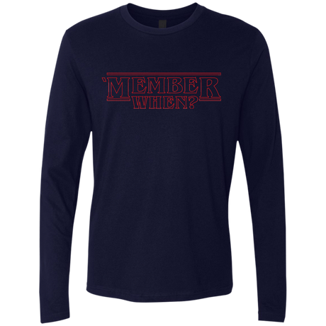 T-Shirts Midnight Navy / Small Member When Men's Premium Long Sleeve