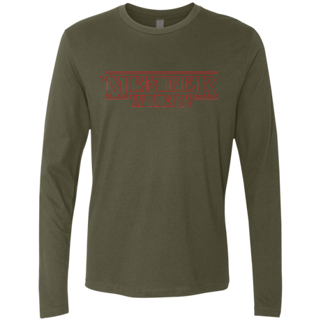 T-Shirts Military Green / Small Member When Men's Premium Long Sleeve