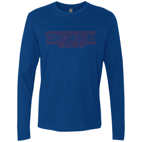 T-Shirts Royal / Small Member When Men's Premium Long Sleeve