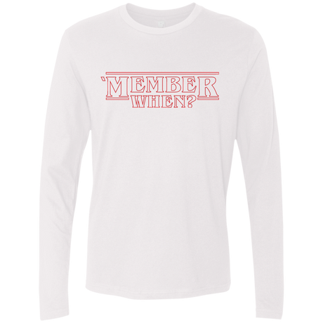 T-Shirts White / Small Member When Men's Premium Long Sleeve