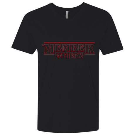 T-Shirts Black / X-Small Member When Men's Premium V-Neck