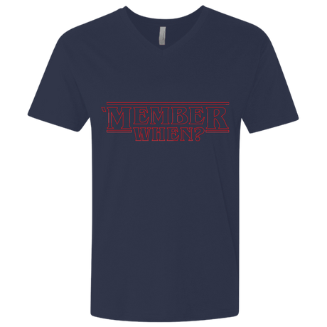 T-Shirts Midnight Navy / X-Small Member When Men's Premium V-Neck