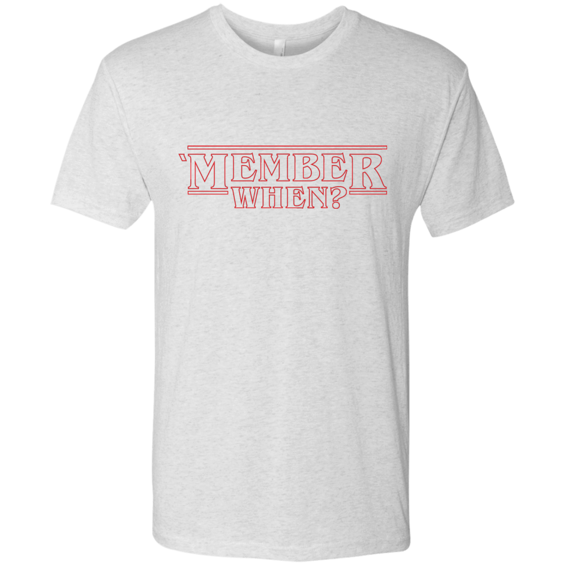 T-Shirts Heather White / Small Member When Men's Triblend T-Shirt