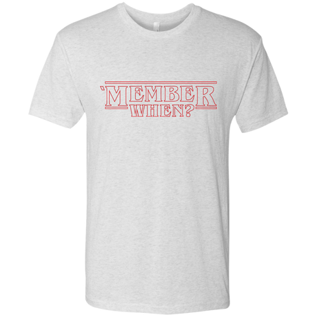 T-Shirts Heather White / Small Member When Men's Triblend T-Shirt