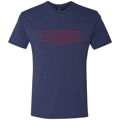 T-Shirts Vintage Navy / Small Member When Men's Triblend T-Shirt