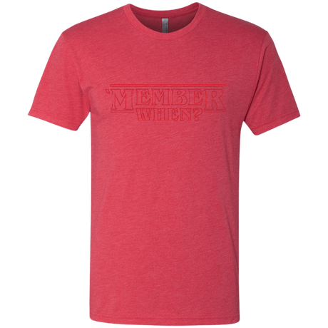 T-Shirts Vintage Red / Small Member When Men's Triblend T-Shirt