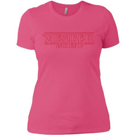 T-Shirts Hot Pink / X-Small Member When Women's Premium T-Shirt