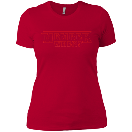 T-Shirts Red / X-Small Member When Women's Premium T-Shirt