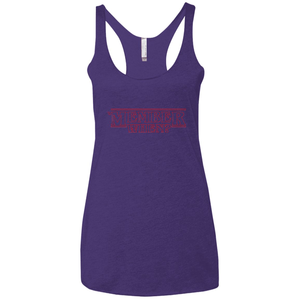 T-Shirts Purple / X-Small Member When Women's Triblend Racerback Tank