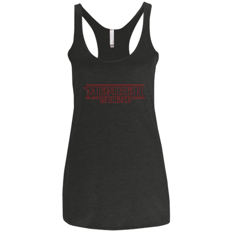 T-Shirts Vintage Black / X-Small Member When Women's Triblend Racerback Tank