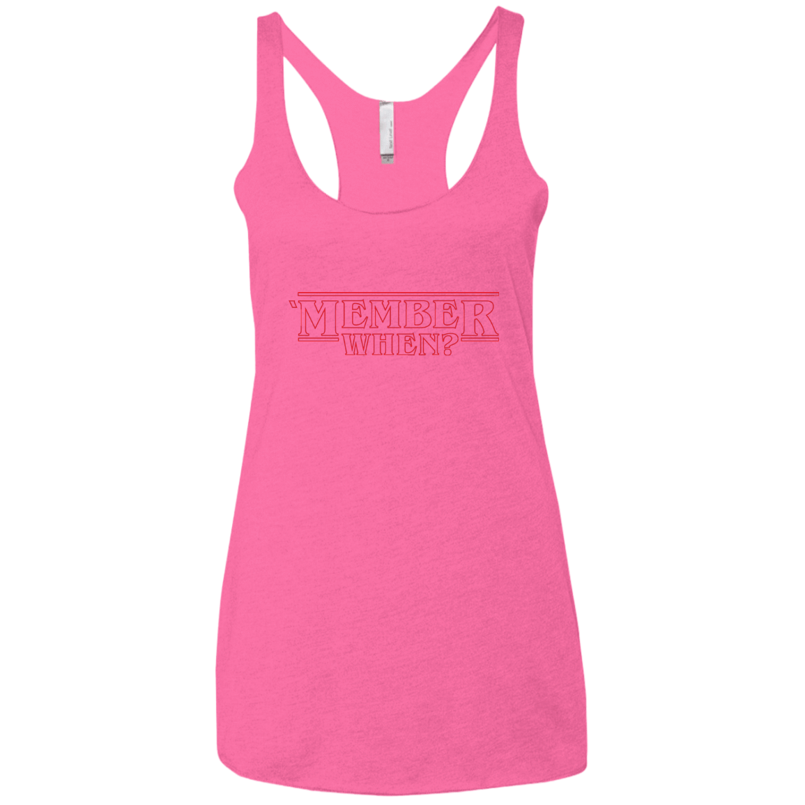 T-Shirts Vintage Pink / X-Small Member When Women's Triblend Racerback Tank