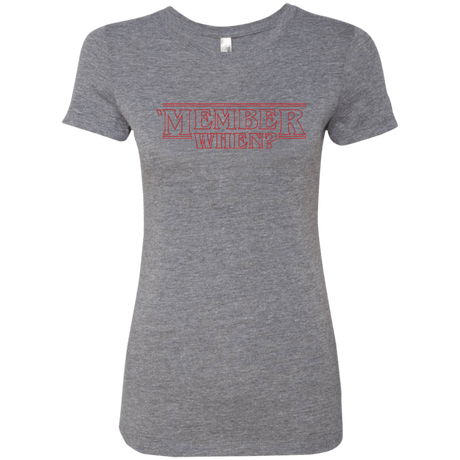 T-Shirts Premium Heather / Small Member When Women's Triblend T-Shirt