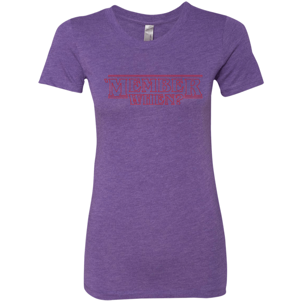 T-Shirts Purple Rush / Small Member When Women's Triblend T-Shirt