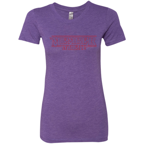 T-Shirts Purple Rush / Small Member When Women's Triblend T-Shirt