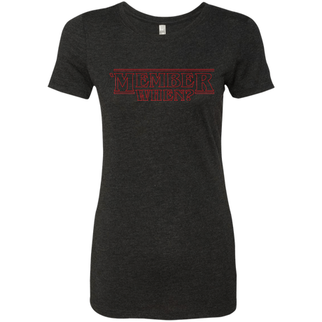 T-Shirts Vintage Black / Small Member When Women's Triblend T-Shirt