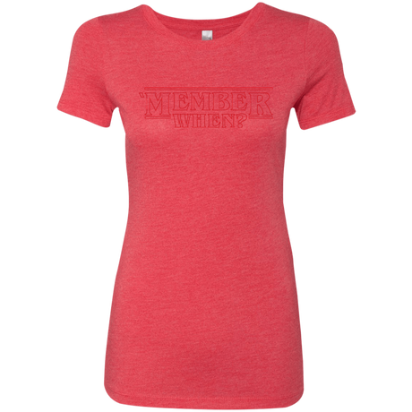 T-Shirts Vintage Red / Small Member When Women's Triblend T-Shirt