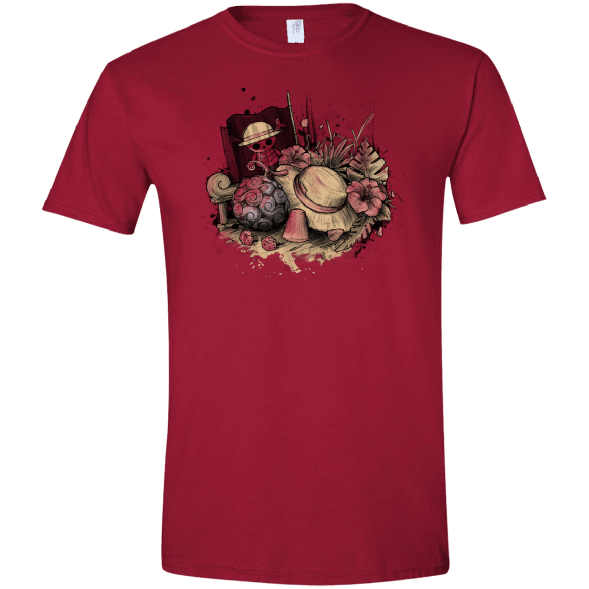 T-Shirts Cardinal Red / S Memories of the Pirate Men's Semi-Fitted Softstyle