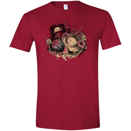 T-Shirts Cardinal Red / S Memories of the Pirate Men's Semi-Fitted Softstyle