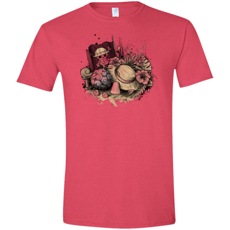 T-Shirts Heather Red / S Memories of the Pirate Men's Semi-Fitted Softstyle