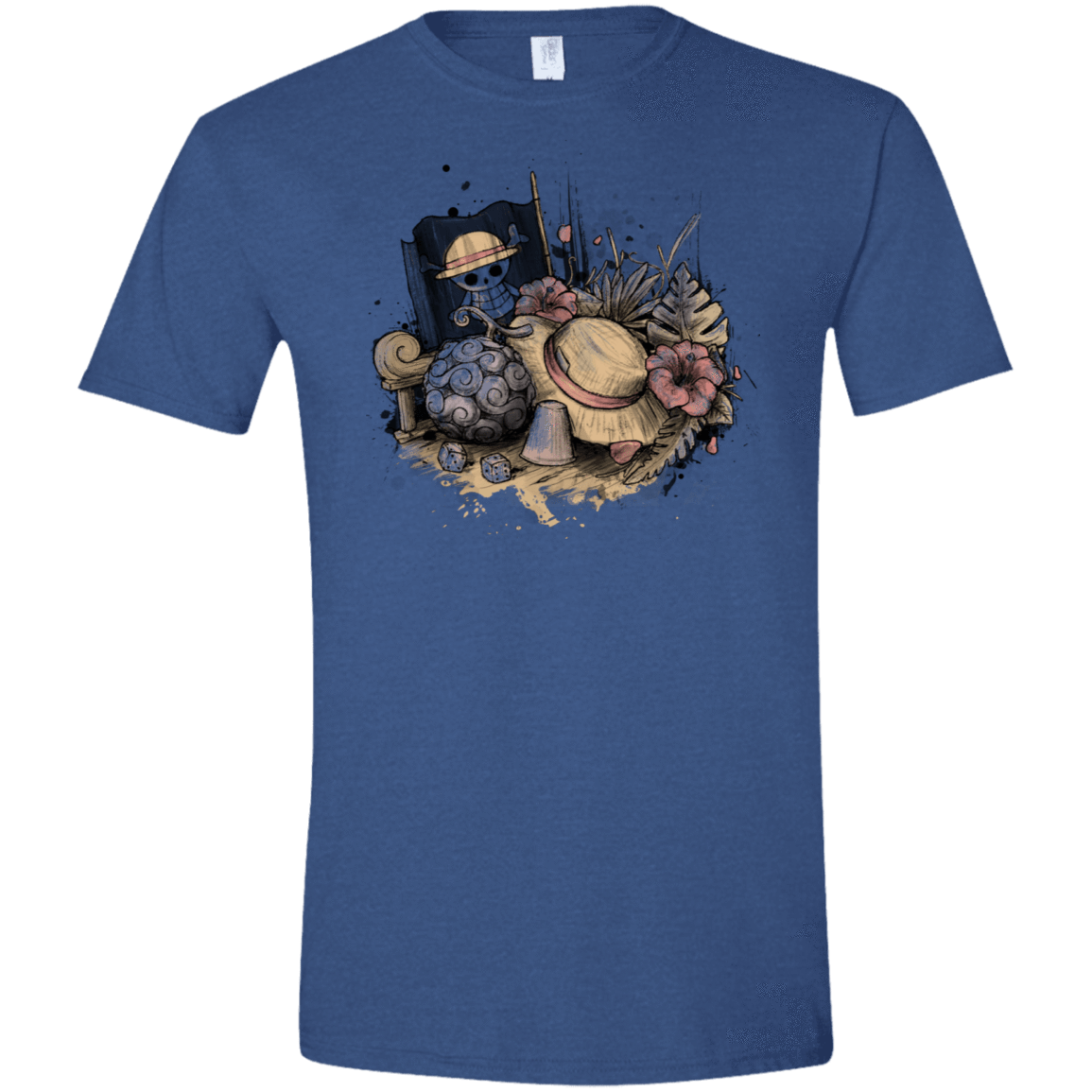 T-Shirts Heather Royal / X-Small Memories of the Pirate Men's Semi-Fitted Softstyle