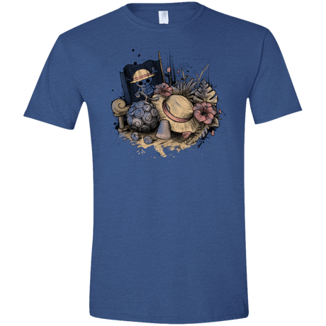 T-Shirts Heather Royal / X-Small Memories of the Pirate Men's Semi-Fitted Softstyle