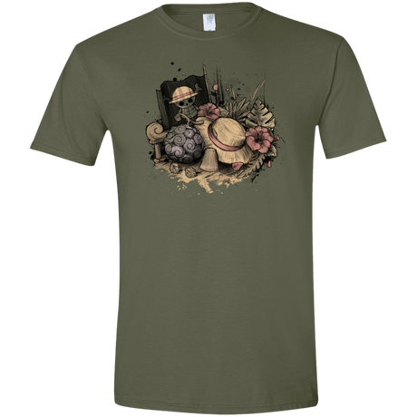 T-Shirts Military Green / S Memories of the Pirate Men's Semi-Fitted Softstyle