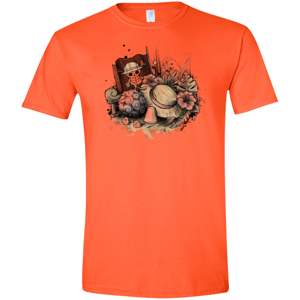 T-Shirts Orange / S Memories of the Pirate Men's Semi-Fitted Softstyle