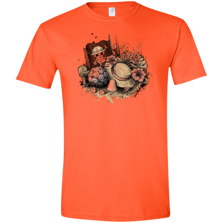 T-Shirts Orange / S Memories of the Pirate Men's Semi-Fitted Softstyle