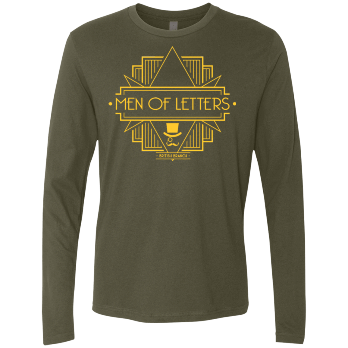 T-Shirts Military Green / Small Men Of Letters British Branch Men's Premium Long Sleeve