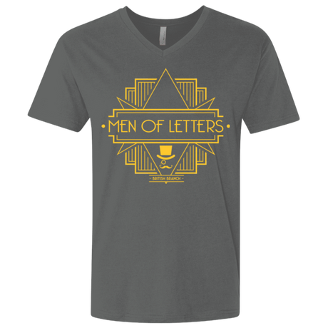 T-Shirts Heavy Metal / X-Small Men Of Letters British Branch Men's Premium V-Neck