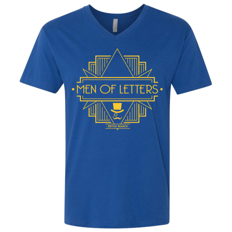 T-Shirts Royal / X-Small Men Of Letters British Branch Men's Premium V-Neck