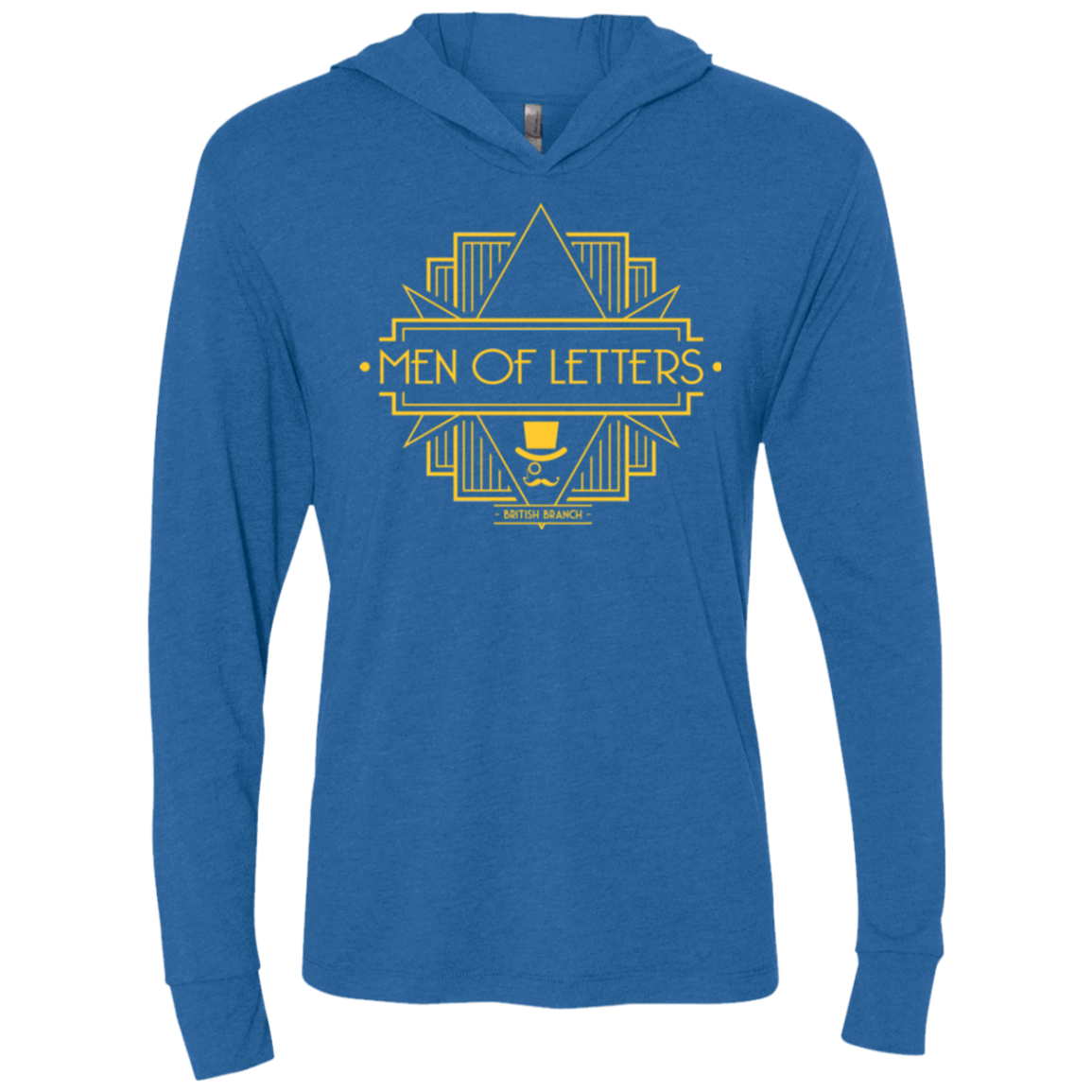 T-Shirts Vintage Royal / X-Small Men Of Letters British Branch Triblend Long Sleeve Hoodie Tee