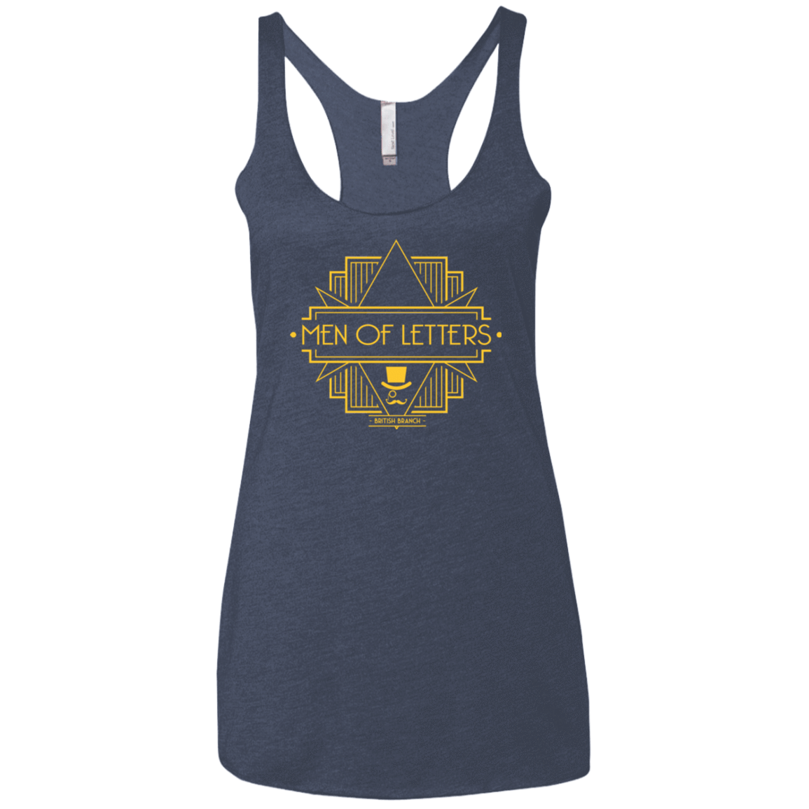 T-Shirts Vintage Navy / X-Small Men Of Letters British Branch Women's Triblend Racerback Tank