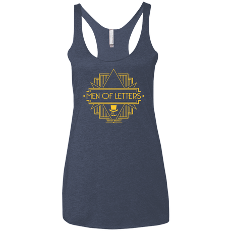 T-Shirts Vintage Navy / X-Small Men Of Letters British Branch Women's Triblend Racerback Tank